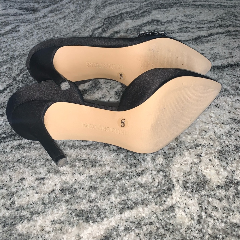 Enzo Angiolini Black Embellished Heels - Picture 5 of 5